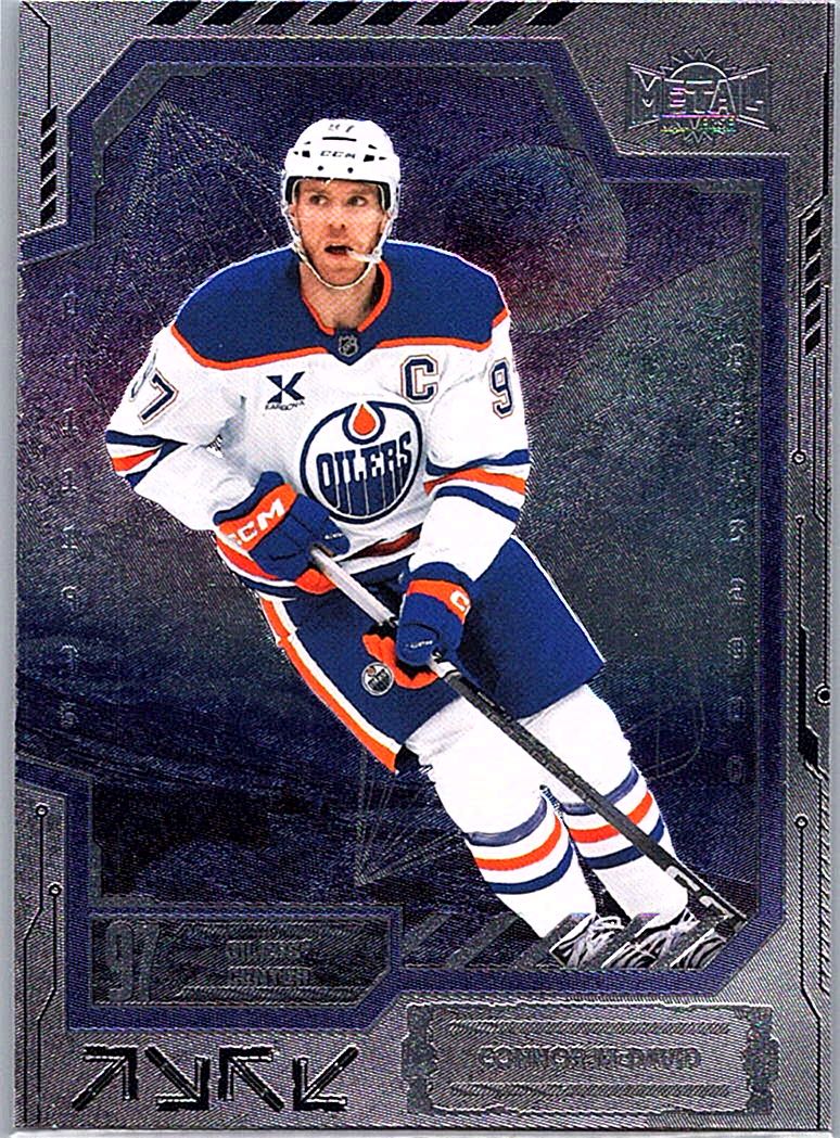 2025-26 SkyBox Metal Universe Connor McDavid #7 front