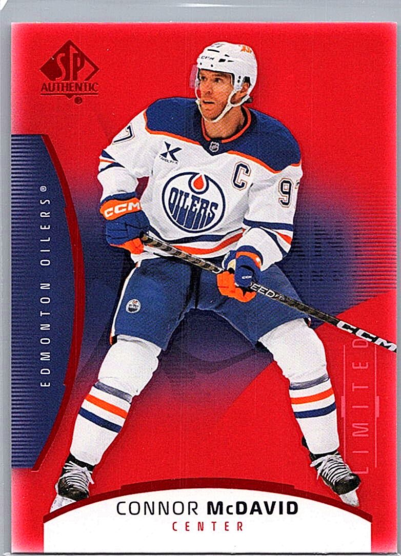 2025-26 SP Authentic - Limited Red Connor McDavid #94 front