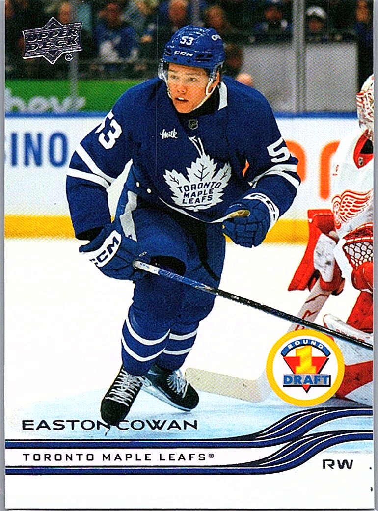 2025-26 Upper Deck Easton Cowan #748 front