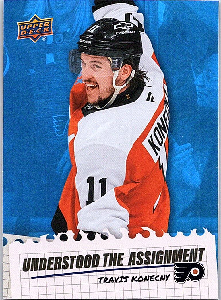 2025-26 Upper Deck - Understood the Assignment Travis Konecny #UA-23 front