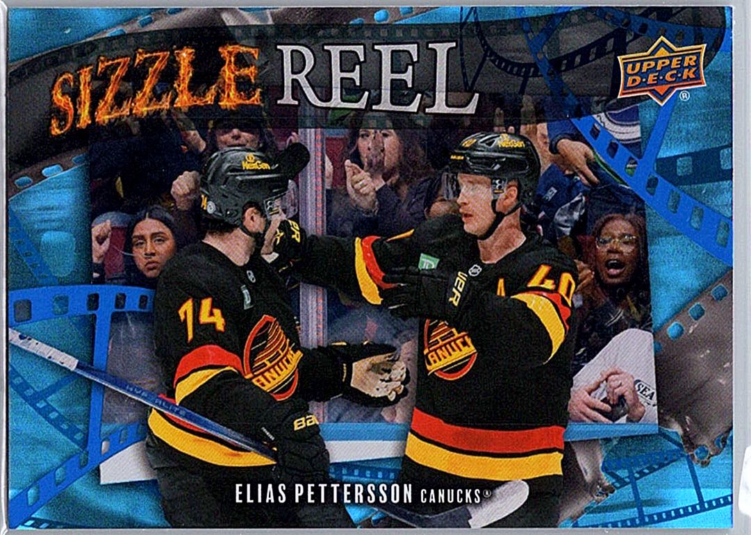 2025-26 Upper Deck - Sizzle Reel Elias Pettersson #SR-76 front