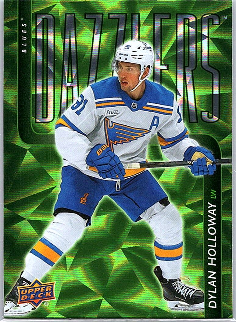 2025-26 Upper Deck - Dazzlers Green Dylan Holloway #DZ-119 front