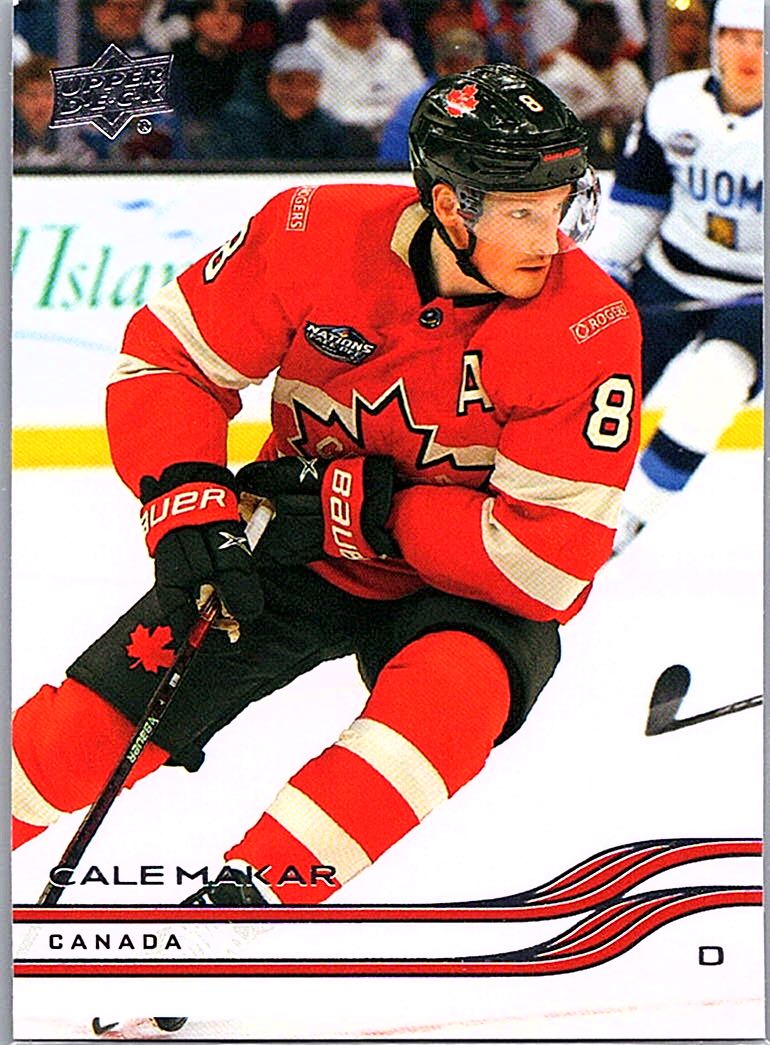 2025-26 Upper Deck Cale Makar #648 front