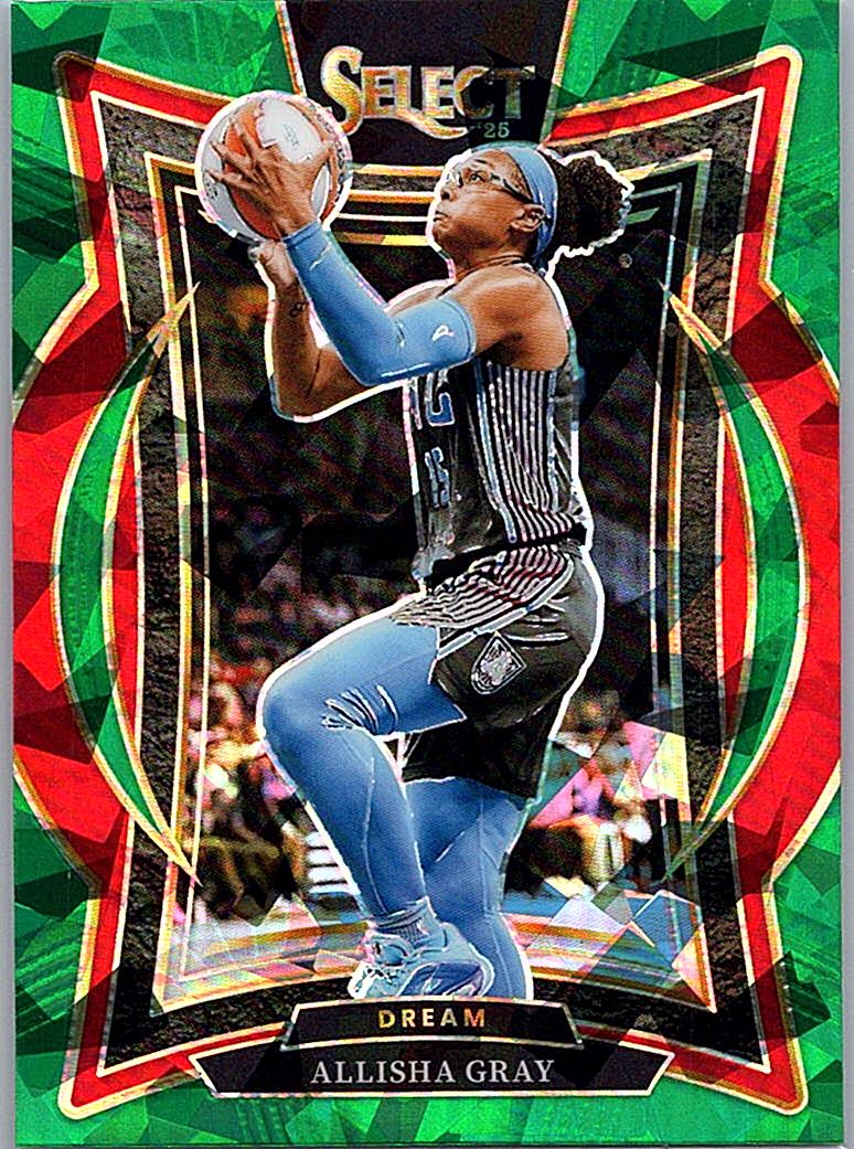 2025 Panini Select WNBA - Green Ice Prizms Allisha Gray #78 front