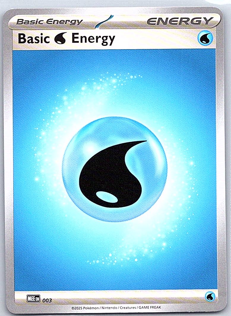 2025 MEE: Mega Evolution Energies Basic Water Energy #3 Common, Reverse Holo front