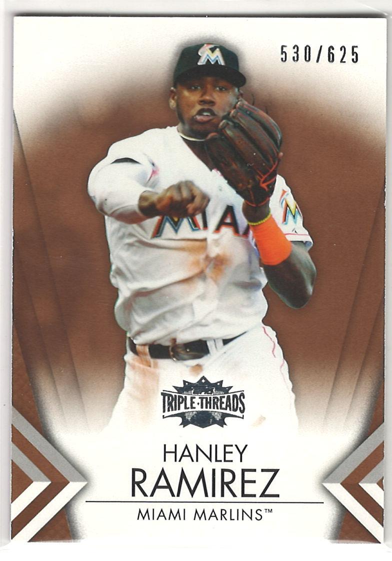 2012 Topps Triple Threads - Sepia Hanley Ramirez #35 SN625 front