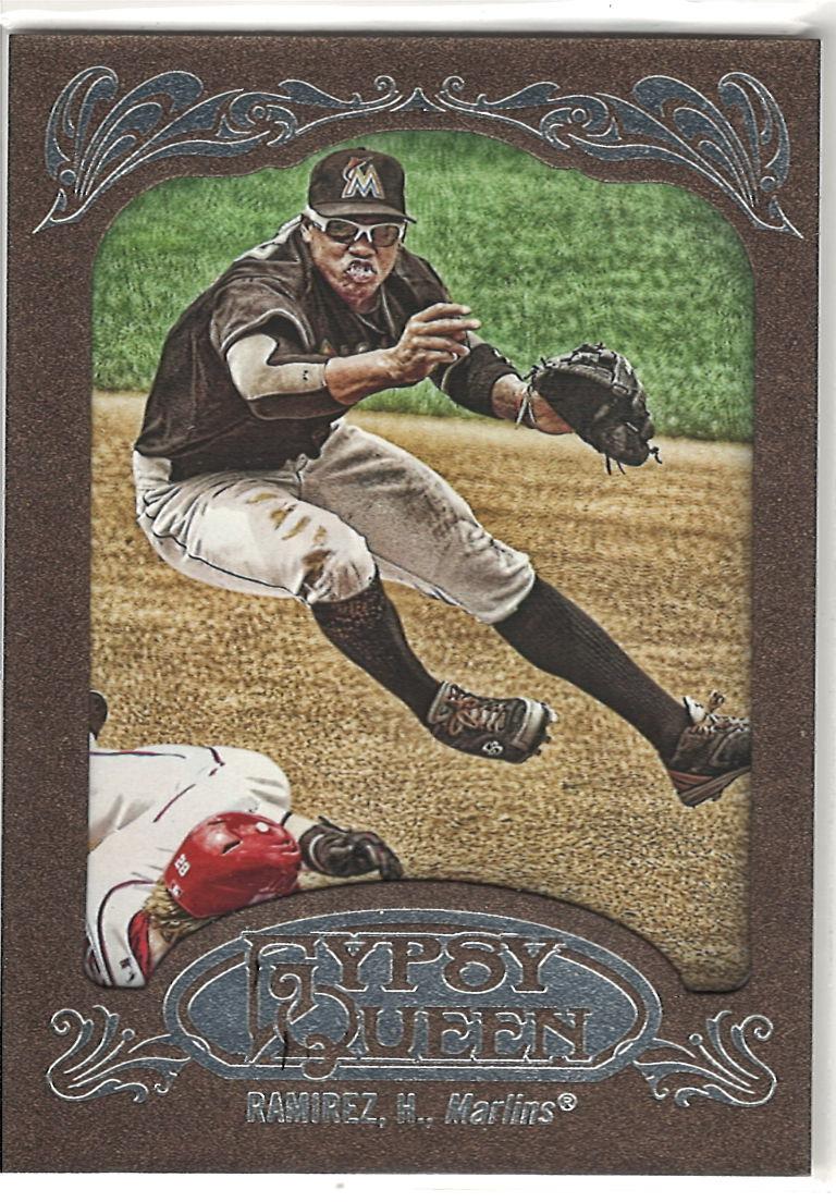 2012 Topps Gypsy Queen - Framed Gold Hanley Ramirez #99 front