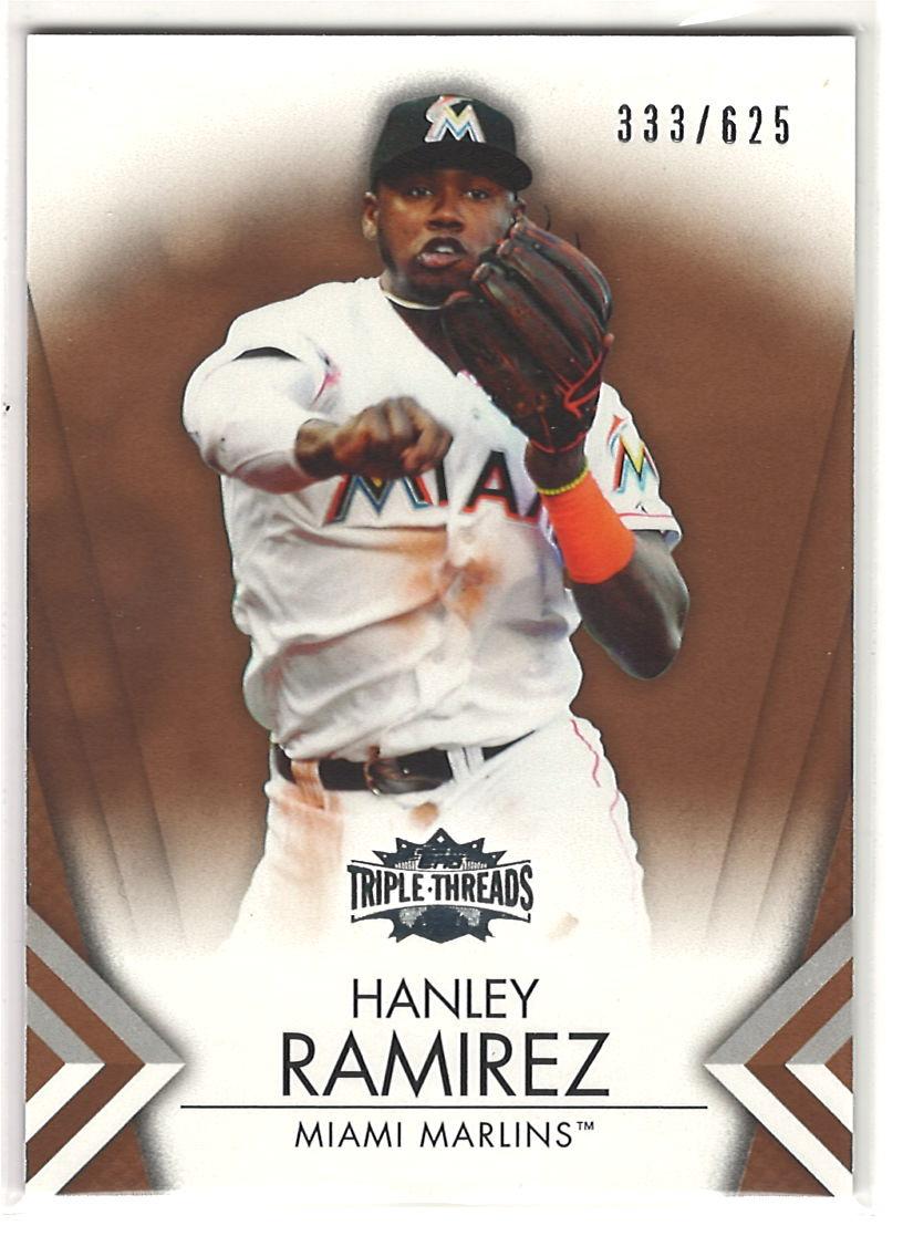 2012 Topps Triple Threads - Sepia Hanley Ramirez #35 SN625 front