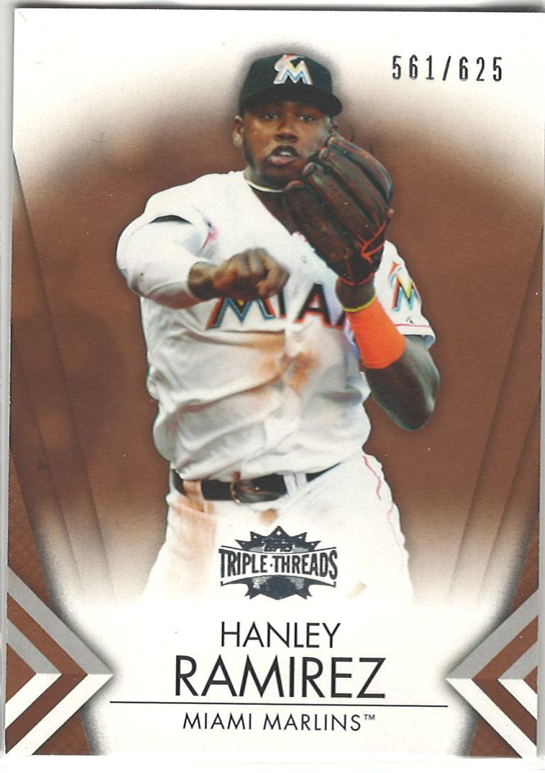 2012 Topps Triple Threads - Sepia Hanley Ramirez #35 SN625 front