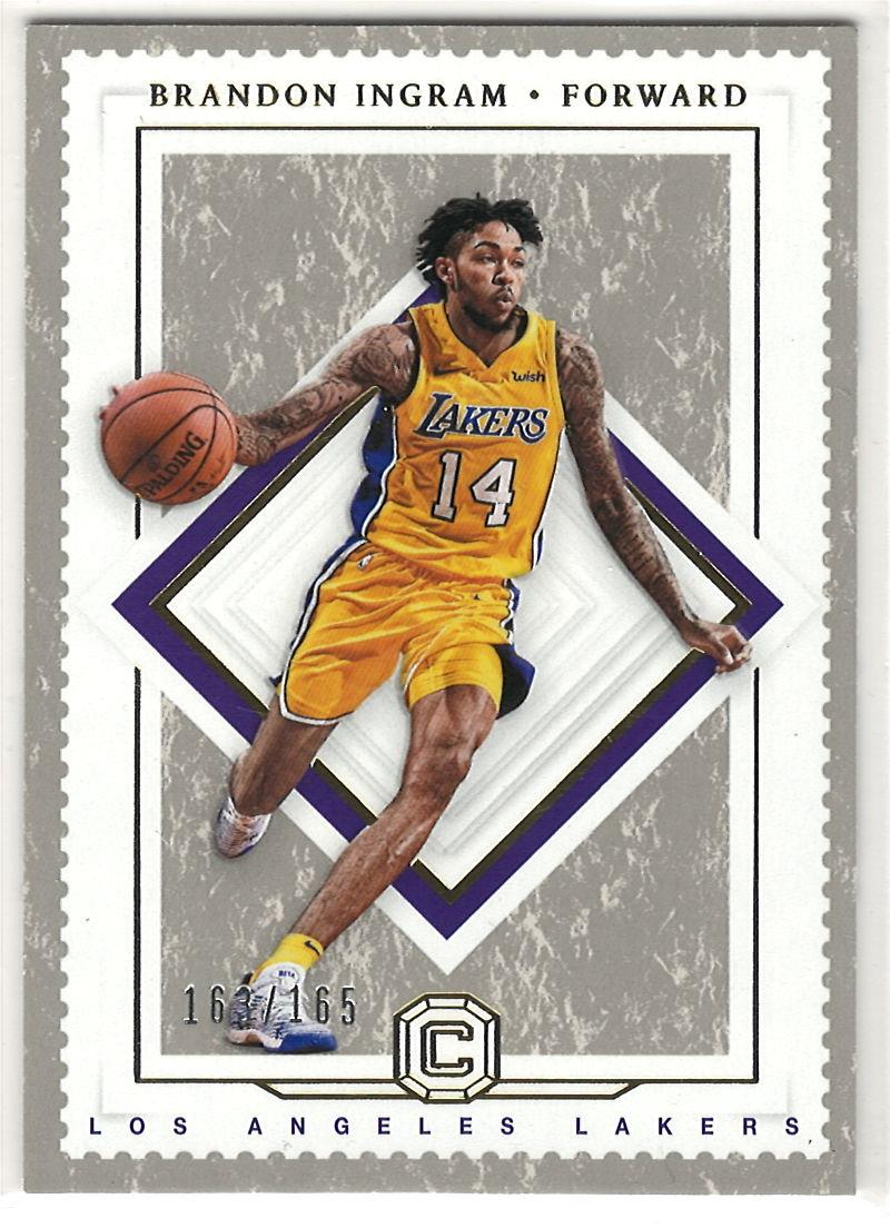 2017-18 Panini Cornerstones Brandon Ingram #57 SN165 front