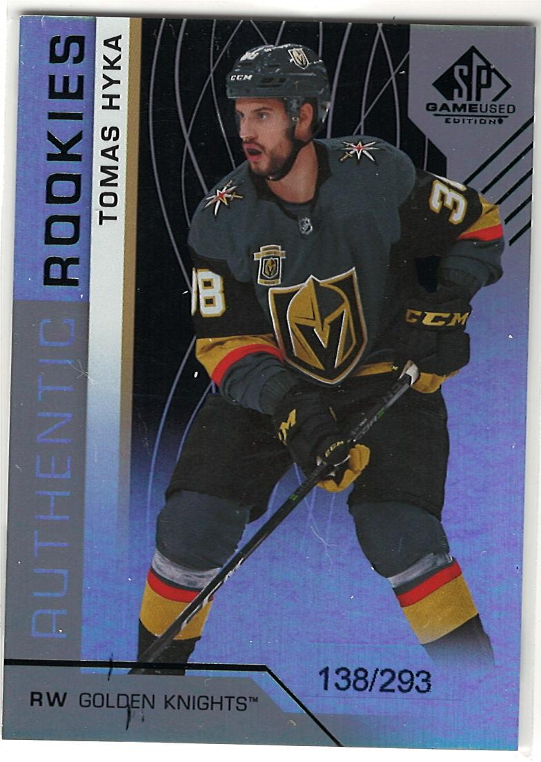 2018-19 SP Game Used - Authentic Rookies Rainbow Tomas Hyka #162 SN293 front