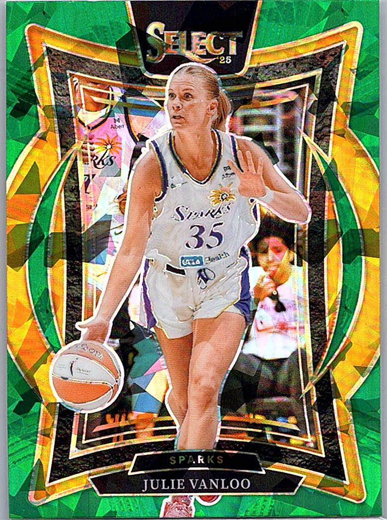 2025 Panini Select WNBA - Green Ice Prizms Julie Vanloo #21 front