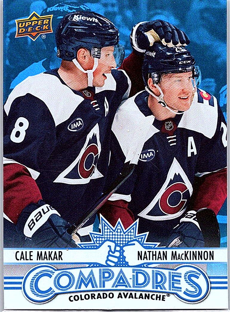 2025-26 Upper Deck - Compadres Nathan MacKinnon / Cale Makar #CM-10 front
