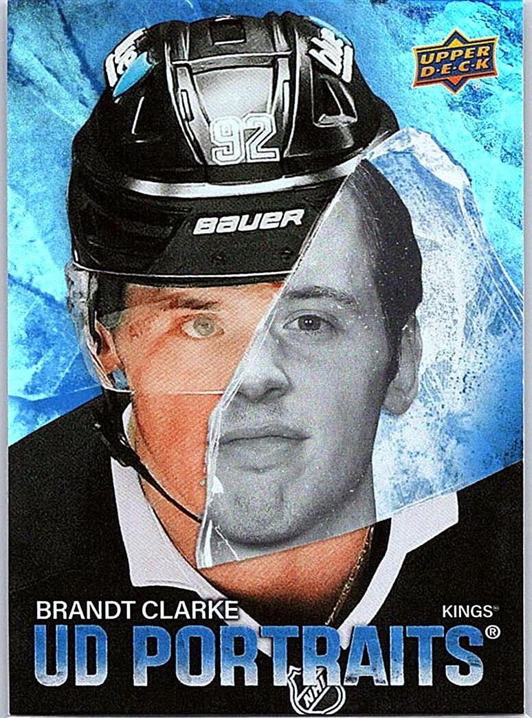 2025-26 Upper Deck - UD Portraits Speckle Brandt Clarke #P-20 front