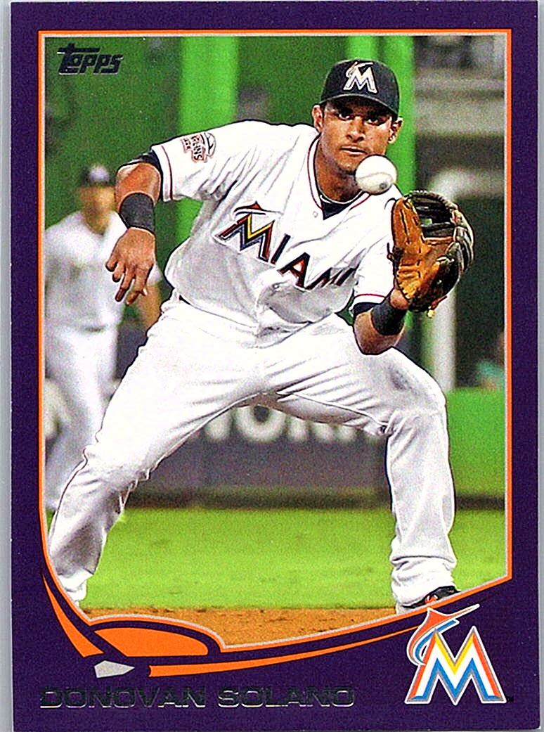 2013 Topps - Purple Donovan Solano #543 front