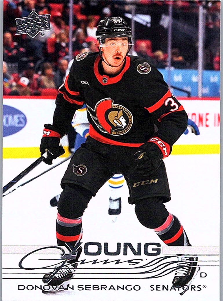 2025-26 Upper Deck Donovan Sebrango #229 RC front