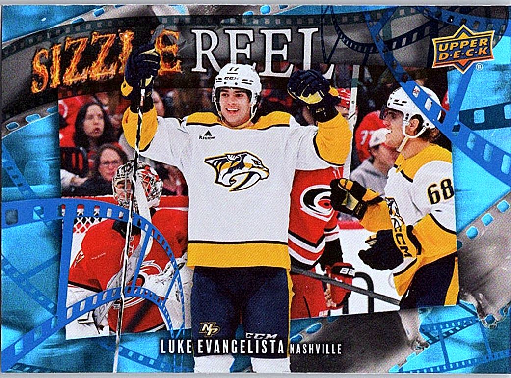 2025-26 Upper Deck - Sizzle Reel Luke Evangelista #SR-26 front