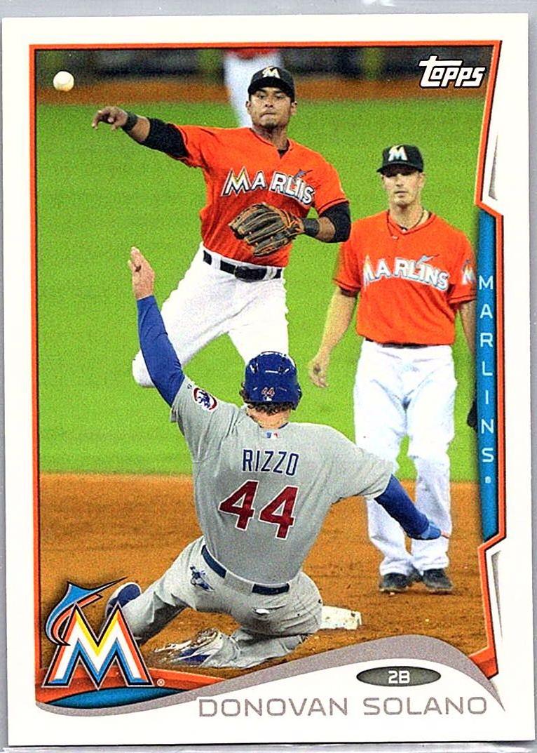 2014 Topps Miami Marlins Donovan Solano #MIA-9 front
