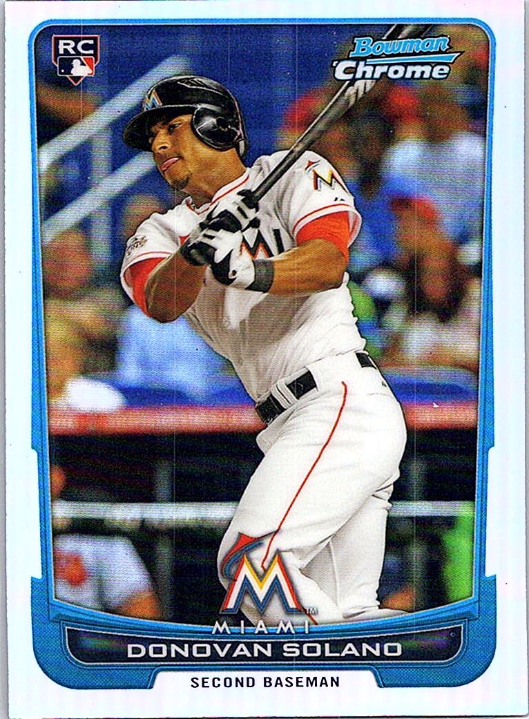 2012 Bowman Chrome - Refractors Donovan Solano #148 RC front