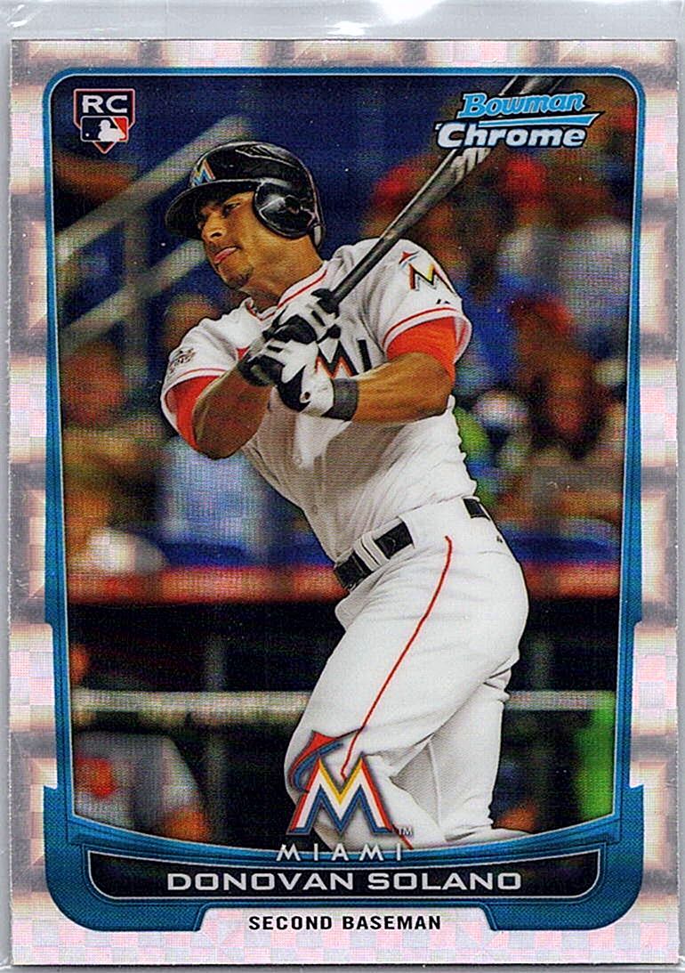 2012 Bowman Chrome - X-Fractors Donovan Solano #148 RC front