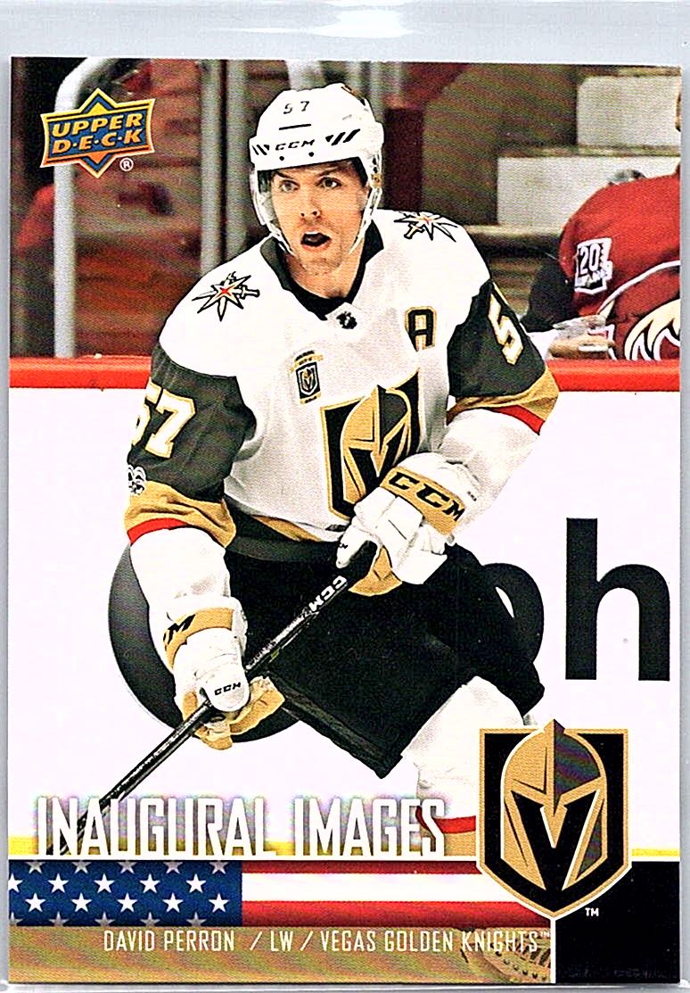 2017-18 Upper Deck Vegas Golden Knights Inaugural Season Inaugural Images David Perron #LV-1 front
