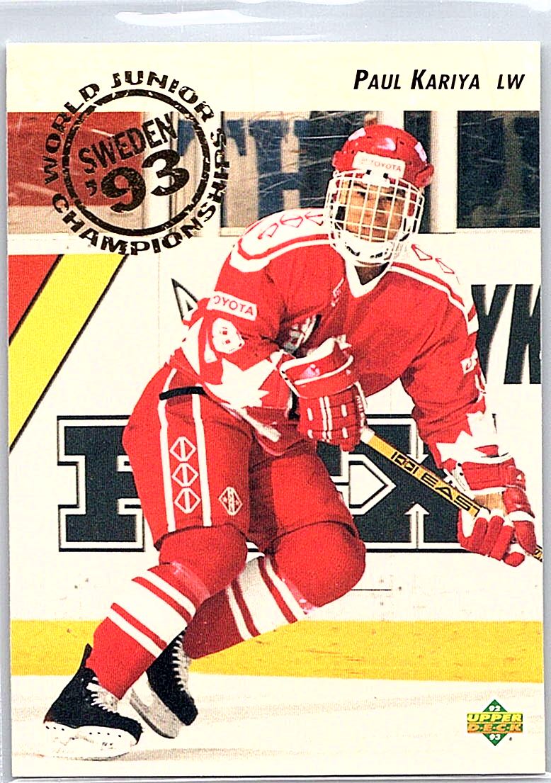 1992-93 Upper Deck Paul Kariya #586 RC front