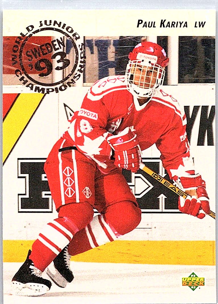 1992-93 Upper Deck Paul Kariya #586 RC front