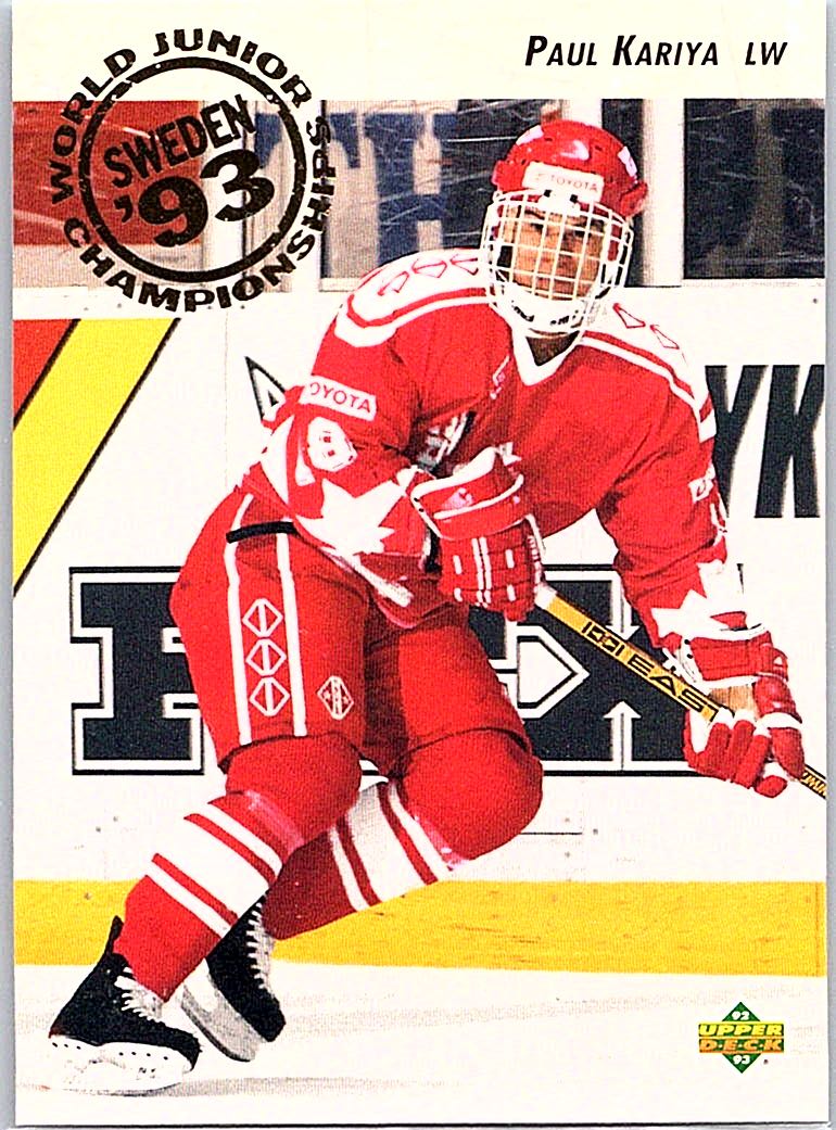 1992-93 Upper Deck Paul Kariya #586 RC front