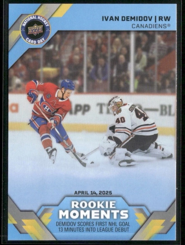 2026 Upper Deck National Hockey Card Day Ivan Demidov #NHCD-31 front