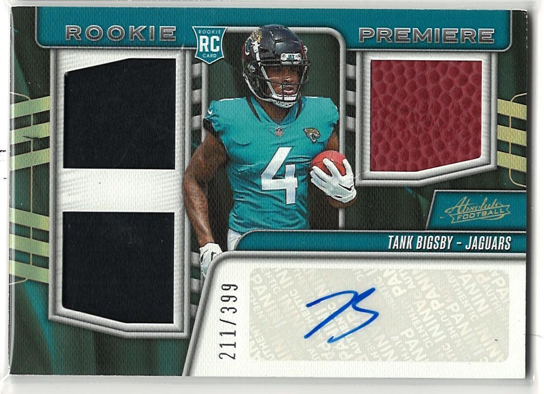 2023 Panini Absolute Tank Bigsby #RPM-TB AU, MEM, RC, SN399 front