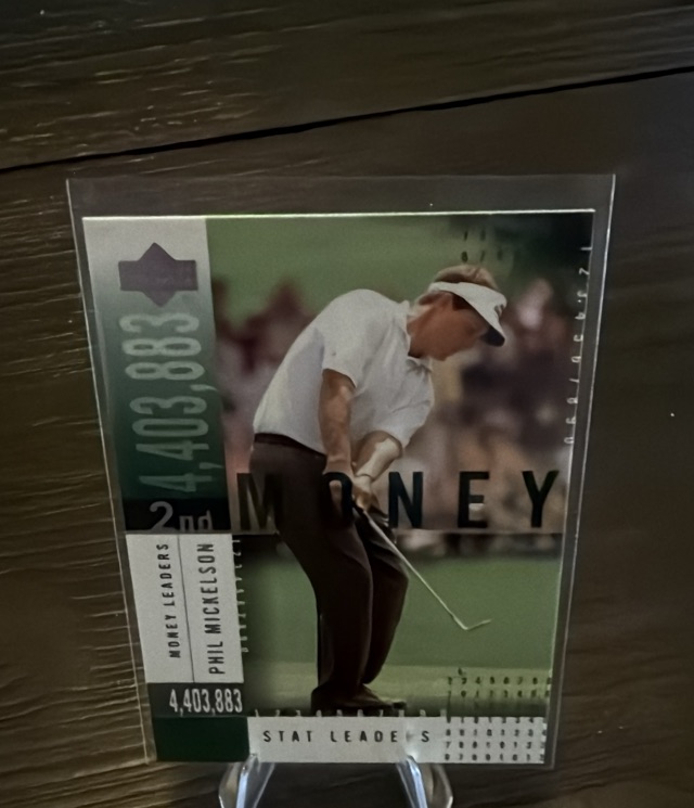 2002 Upper Deck - Stat Leaders Phil Mickelson #SL12 front