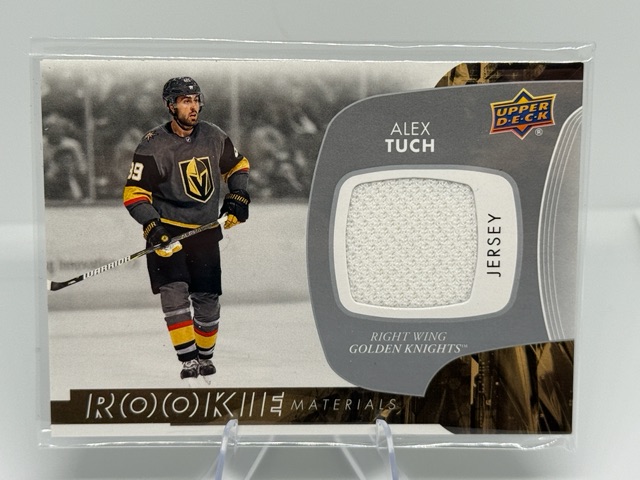 2017-18 Upper Deck - Rookie Materials Alex Tuch #RM-AT MEM front
