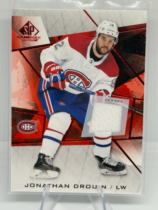 2021-22 SP Game Used - Red Jersey Jonathan Drouin #36 MEM front
