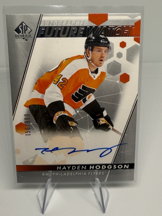 2022-23 SP Authentic Hayden Hodgson #169 AU, RC, SN999 front