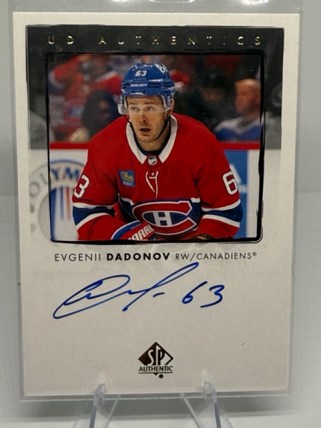 2022-23 SP Authentic - UD Authentics Autographs Evgenii Dadonov #UDA-ED AU front