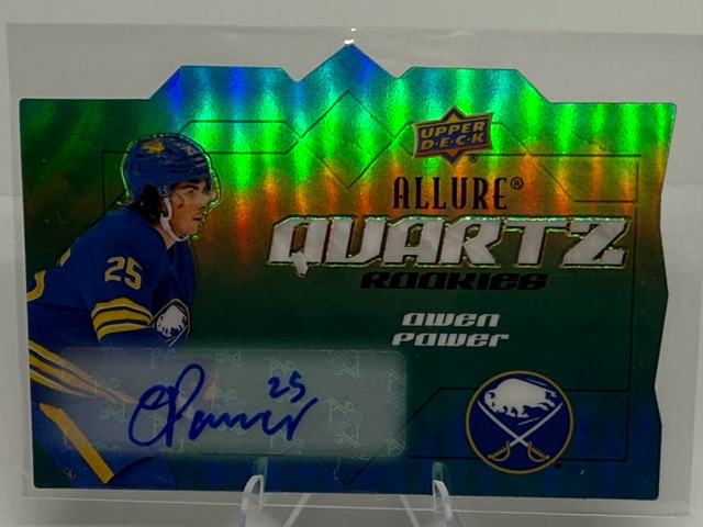 2022-23 Upper Deck Allure - Quartz Rookies Autographs Owen Power #AQ-OP AU front