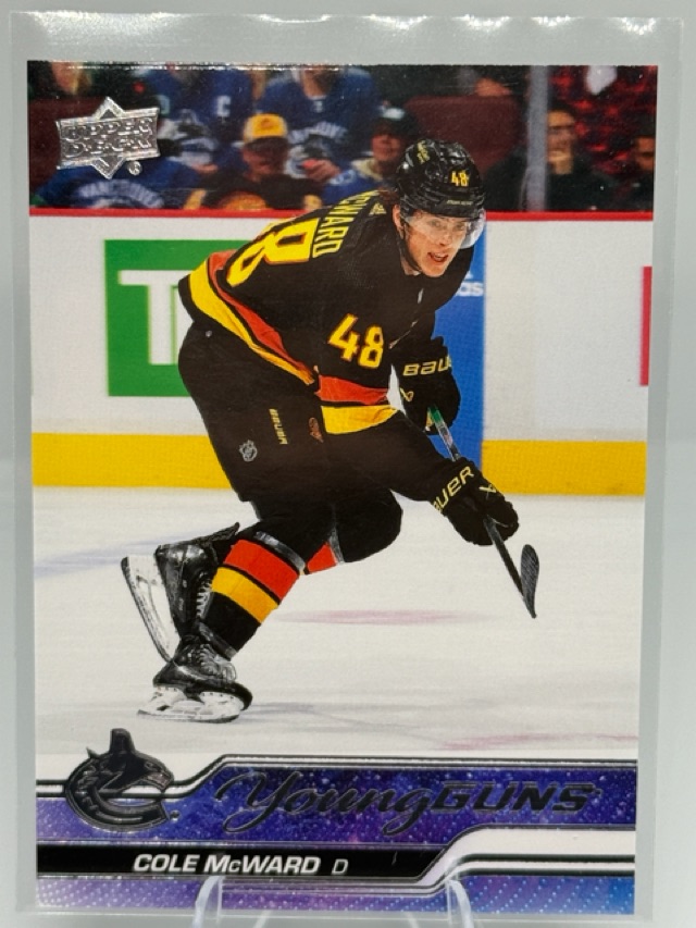2023-24 Upper Deck Cole McWard #244 RC front
