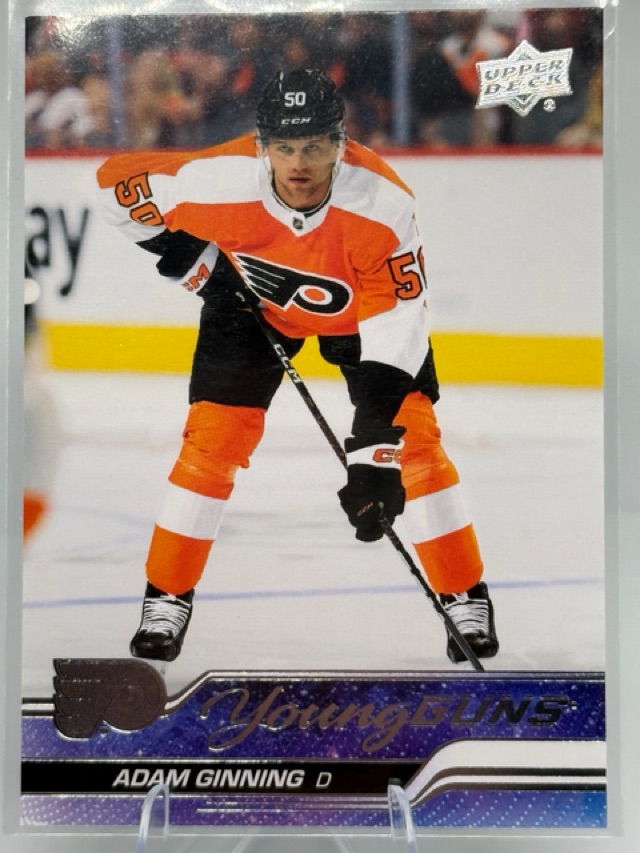 2023-24 Upper Deck Adam Ginning #243 RC front