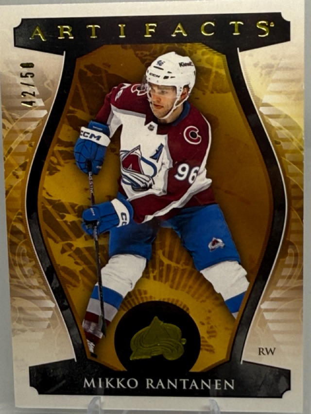 2023-24 Upper Deck Artifacts - Yellow Mikko Rantanen #114 SN50 front