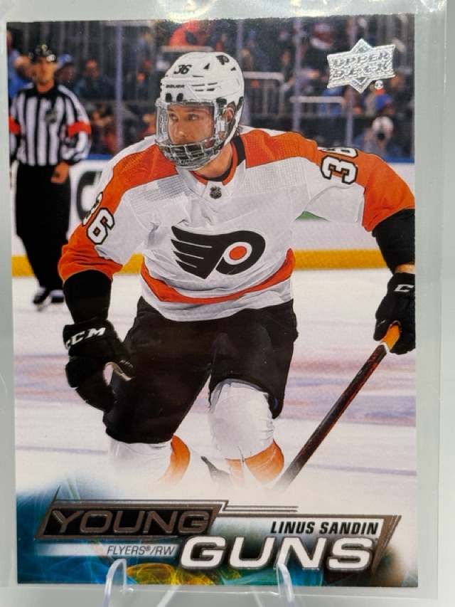 2022-23 Upper Deck Linus Sandin #217 RC front