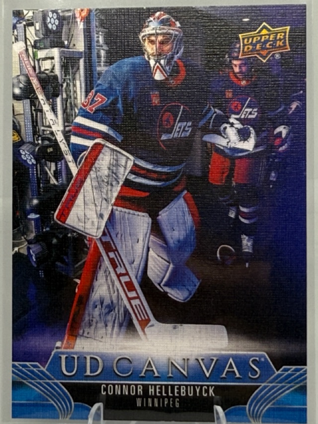2023-24 Upper Deck - UD Canvas Connor Hellebuyck #C89 front