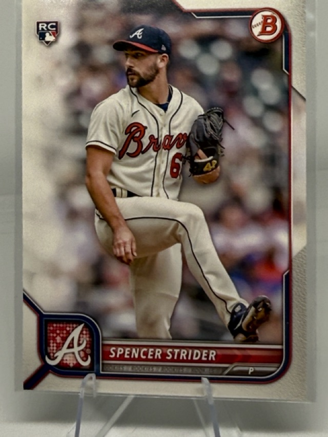 2022 Bowman Spencer Strider #41 RC front