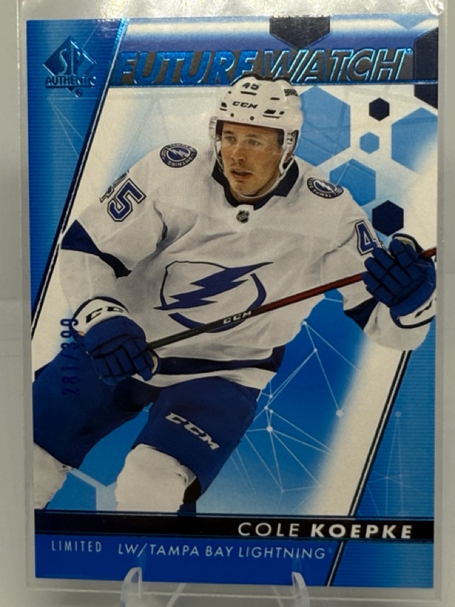 2022-23 SP Authentic - Limited Blue Cole Koepke #153 SN399 front