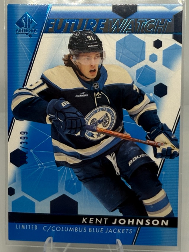 2022-23 SP Authentic - Limited Blue Kent Johnson #105 SN399 front