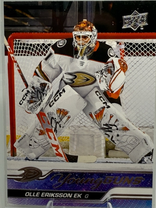 2023-24 Upper Deck Olle Eriksson Ek #249 RC front