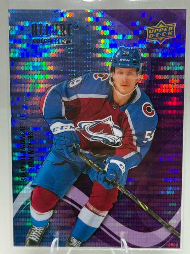2022-23 Upper Deck Allure - Color Flow Blue-Purple Spectrum Ben Meyers #SF-86 SN35 front