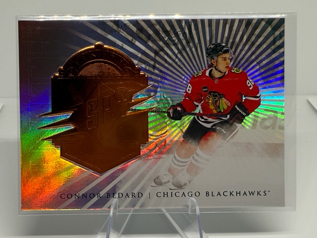 2024-25 SPx - Finite Bronze Connor Bedard #F-7 SN599 front