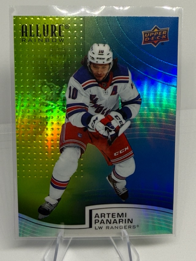 2021-22 Upper Deck Allure - Rainbow Green-Blue Artemi Panarin #R-94 SN299 front