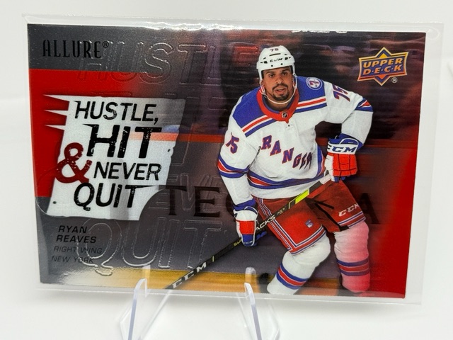 2021-22 Upper Deck Allure - Hustle, Hit & Never Quit Ryan Reaves #HH-7 front