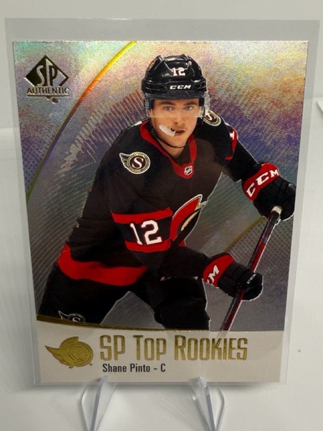 2021-22 SP Authentic - SP Top Rookies Shane Pinto #TR-14 front
